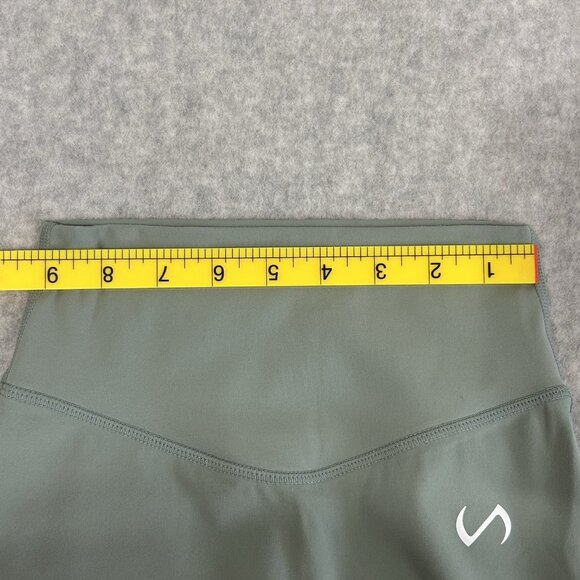 TLF Take Life Further XS Womens Sage Green Pull Up Workout Shorts Activewear - Picture 5 of 7